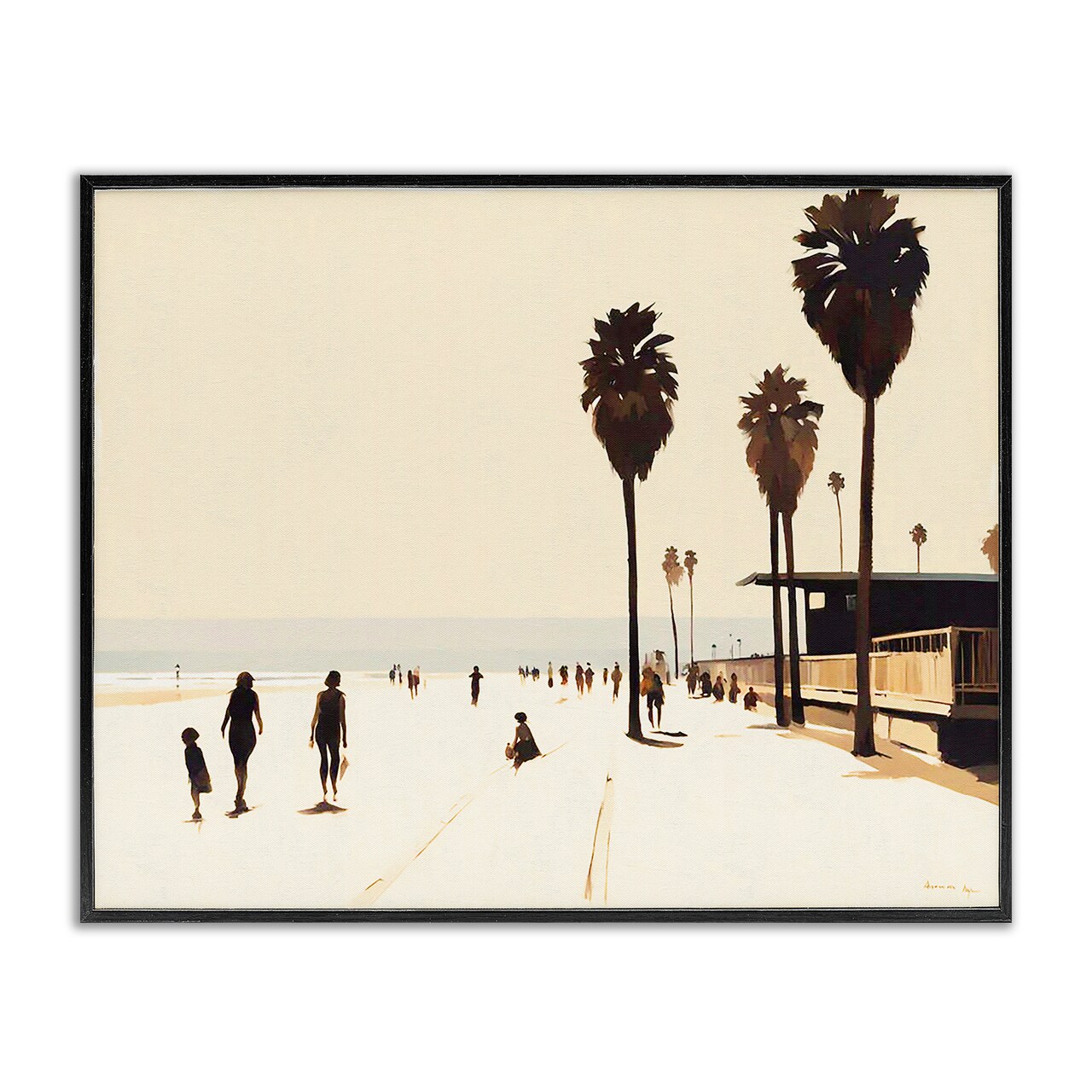 Stupell Industries Towards The Sea Scene Framed Giclee Wall Art Design by Noah Bay